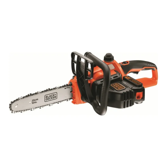 Аккумуляторная цепная пила Black & Decker GKC1825L20-QW