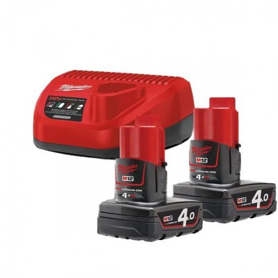 Комплект аккумулятор и зарядное устройство MILWAUKEE M12 NRG-402 4933459211