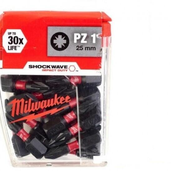 Биты для шуруповерта MILWAUKEE SHOCKWAV PZ1 X 25ММ 4932430861