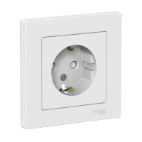 Розетка 1-х с/з со/ш Schneider Electric AtlasDesign