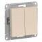 Переключатель 2-х Schneider Electric AtlasDesign бежевый ATN000265