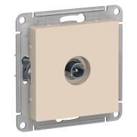 Розетка 1-х Schneider Electric AtlasDesign TV 4dB бежевая