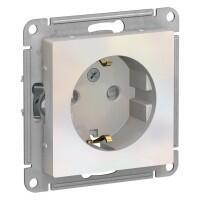 Розетка 1-х Schneider Electric AtlasDesign с/з со/ш жемчуг