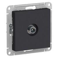 Розетка 1-х Schneider Electric AtlasDesign TV проходной 4dB карбон