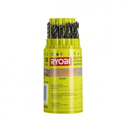 Набор сверл Ryobi RAK18DMIX (13 шт) 5132004669 0