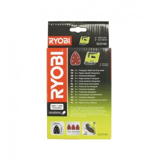 Листы шлифовальные 10 шт 100х140 мм Ryobi SCS10A 5132002675 0