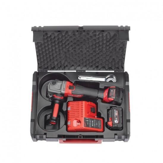 Аккумуляторная угловая шлифмашина Milwaukee M18 CAG125X-502С 0