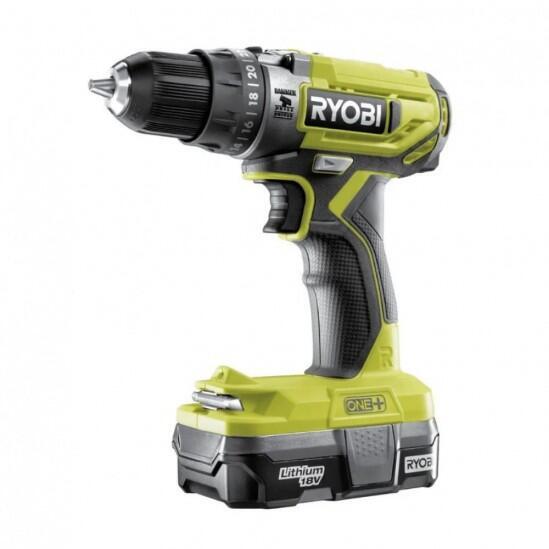 Дрель-шуруповерт аккумуляторная Ryobi R18DD2-120G