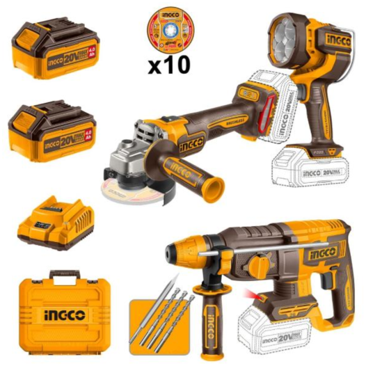 Набор аккумуляторных инструментов  INGCO COSLI250183