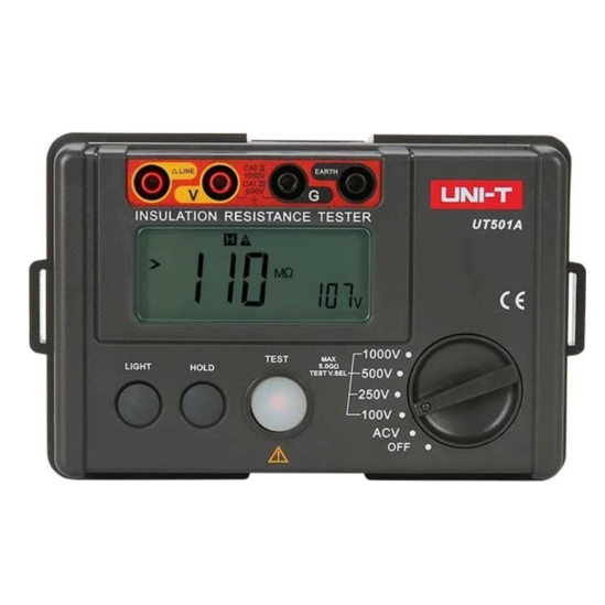 Тестер изоляции  UT501E 